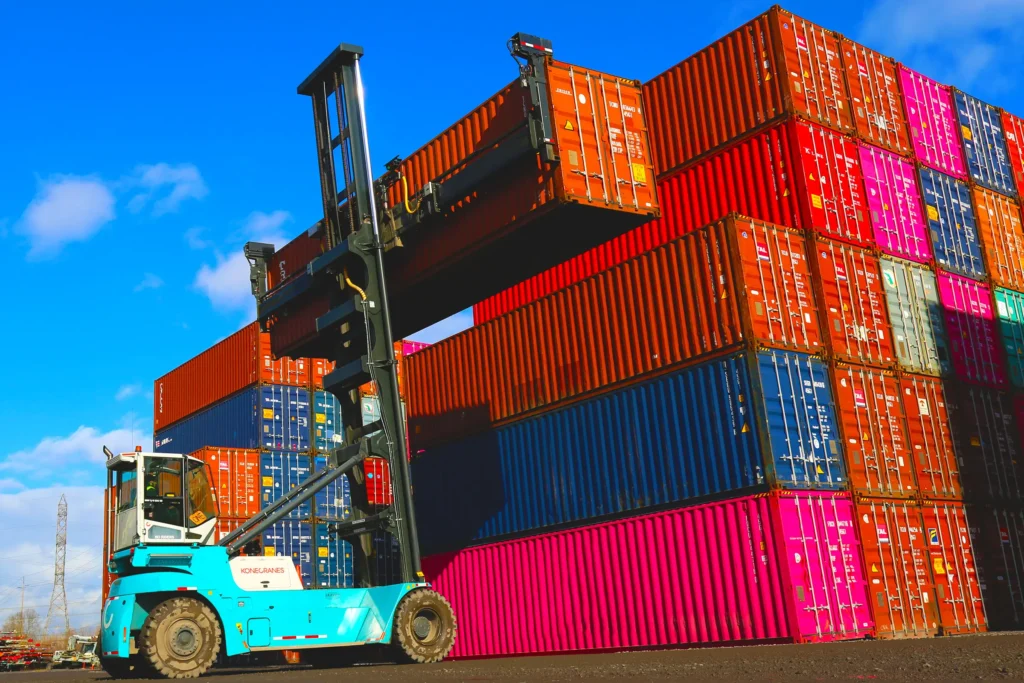 Empty container handlers