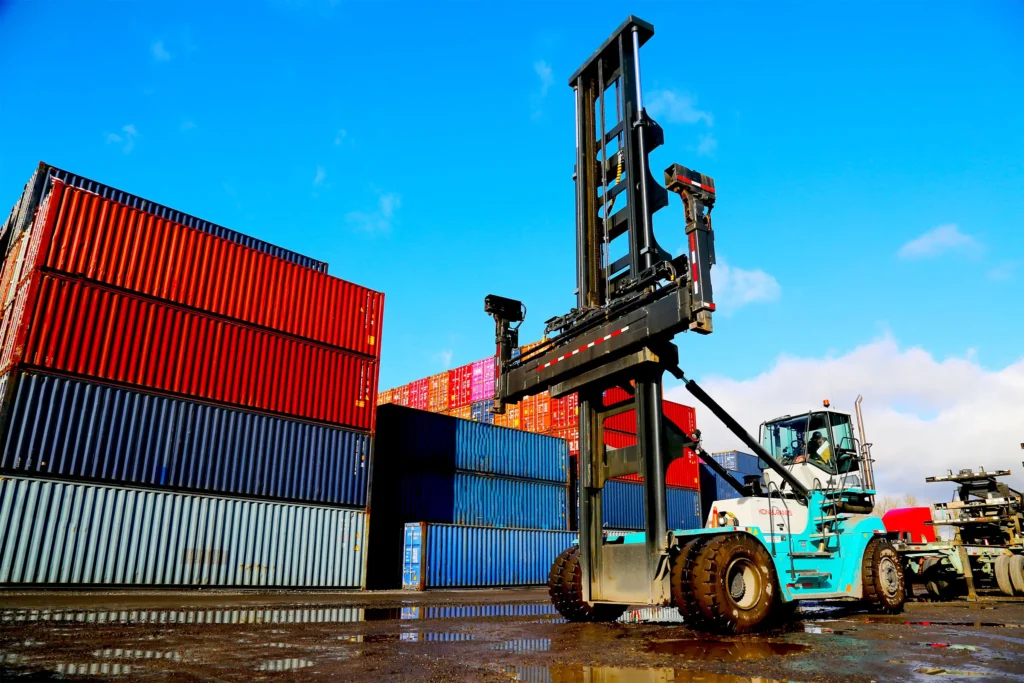 Empty container handlers